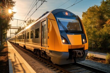 Commuter train: busy, efficient, and practical for daily travel