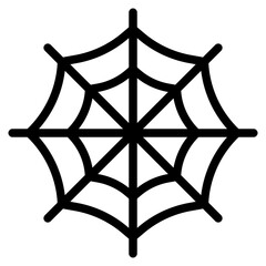 Spider Web Line Icon