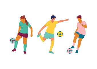 Cartoon soccer player illustration