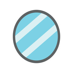 Simple vector illustration of a mirror