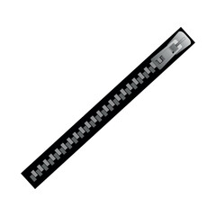 Simple vector illustration of a zipper