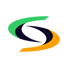 Initial S logo icon design vector template.