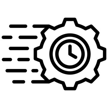 Just In Time Outline Icon