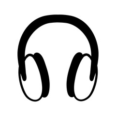 Wireless headphones. Multimedia. Travel accessory. Hand drawn vector illustration.