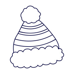 knit hat hand drawn Illustration