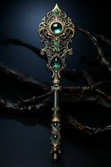 a magical wizard's staff a magician's weapon