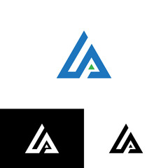 SA Letter Logo Design with Creative Modern
