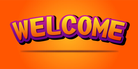 welcome text logo vector creative company icon design template modern background