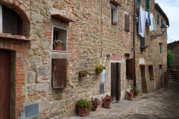Fototapeta na wymiar Montegonzi, old village in Arezzo province, Tuscany