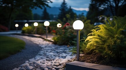 Solar powered lights for beautiful gardens