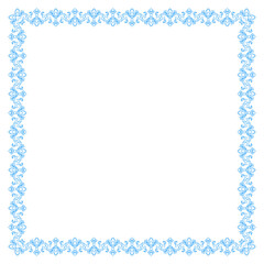 Decorative square frame. Template for decoration, decoration and design, postcards, photos, social networks