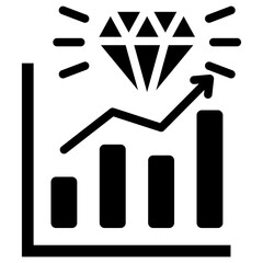Business Value Glyph Icon