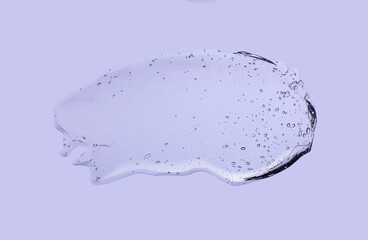 Liquid pastel purple clear wives gel cosmetic smudge background