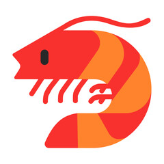 Shrimp - Vector Emoji

