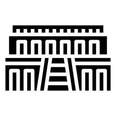 MORTUARY TEMPLE filled outline icon,linear,outline,graphic,illustration