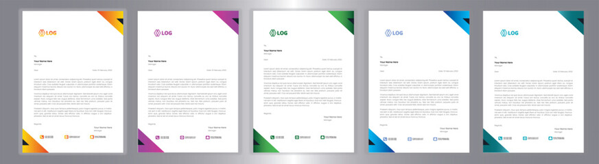 Creativity Resume Design,White Letterhead,letterhead border &  Layout
