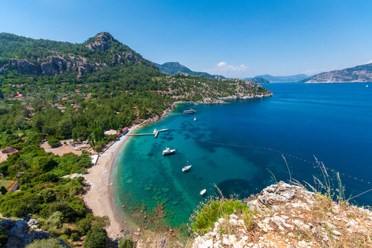 Beautiful Bay view near Turunc Village of Marmaris Town of Turkey