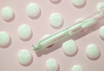 Cosmetic high lighter drops with pipette dropper