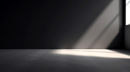 window light in the dark empty room - Powered by Adobe