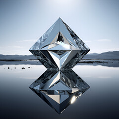 diamond in the snow AI Generative