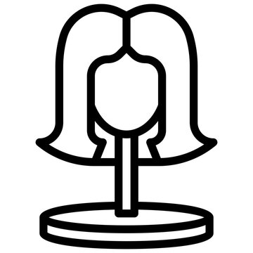 recommend clip art: wig filled outline icon,linear,outline,graphic,illustration