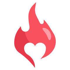 LOVE FLAME filled outline icon,linear,outline,graphic,illustration