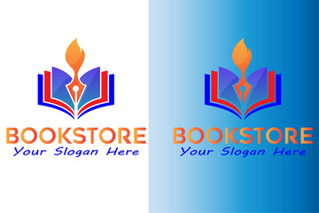 Book logo , book store logo design