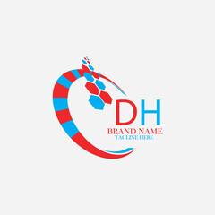 DH letter logo. NMI simple and modern logo. DH luxurious alphabet design. Elegant and stylish DH logo design for your company DH letter logo vector design. backround with white