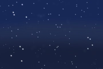 Illustration of small star on dark sky