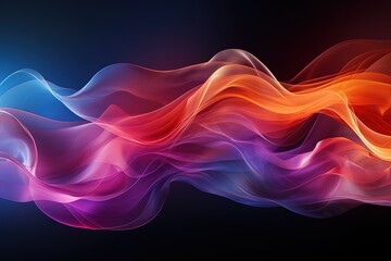 abstract background with colorful waves and blurry colors