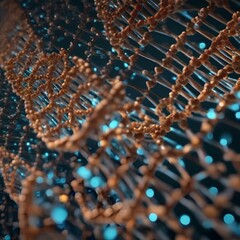 A computer-generated visualization of the intricate genetic code within a DNA molecule1