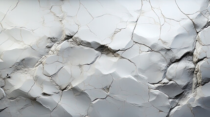 Abstract Art White Concrete Cracked Wall Texture Background