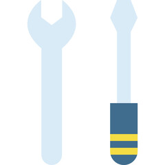 Tools icon on transparent background 