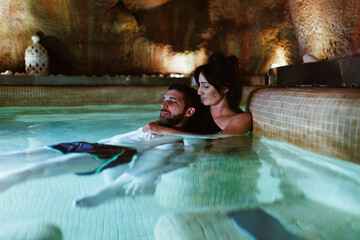 Young Couple's Romantic Spa Date: Reconnection and Mind-Body Wellness