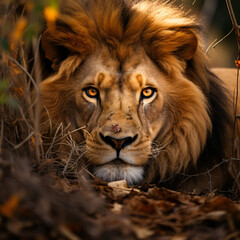 Fototapeta premium portrait of a lion