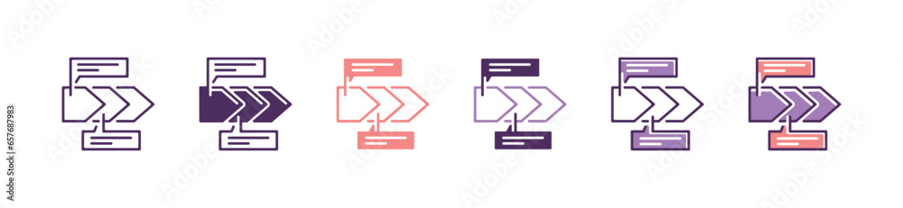 Poster roadmap diagram arrow information presentation timeline icon vector business action progress chart graph infographic symbol illustration 