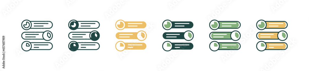 Poster simple task list diagram timeline schedule icon vector business time management success action plan sequence symbol illustration 