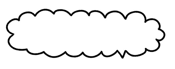 手書き　シンプル　ふきだし　セリフ　漫画