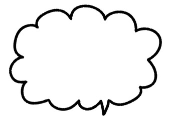 手書き　シンプル　ふきだし　セリフ　漫画