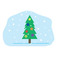 christmas tree illustration