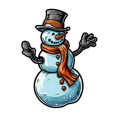 snowman clean background, PNG file