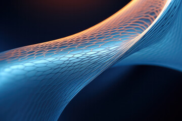 Futuristic Fusion: Illuminated Wire Mesh Pioneering Digital Innovation