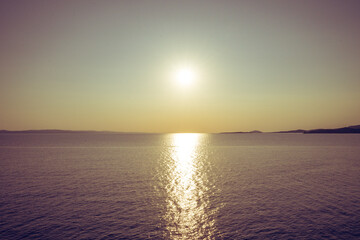 Obraz premium sunset in the sea