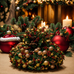 christmas decoration with candles