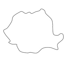 romania map, romania vector, romania outline, romania