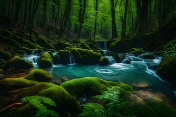 waterfall in the jungle