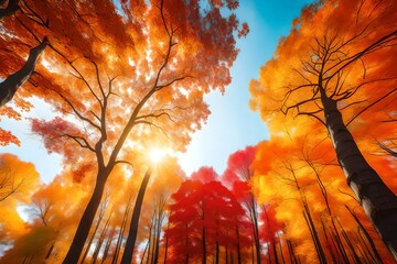 Tranquil Autumn Morning in Nature's Woodland