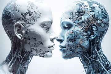 futuristic humanoid cyborg robot concept a deep learning innovation