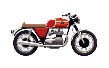 Vintage Vibe Cafe Racer on isolated background