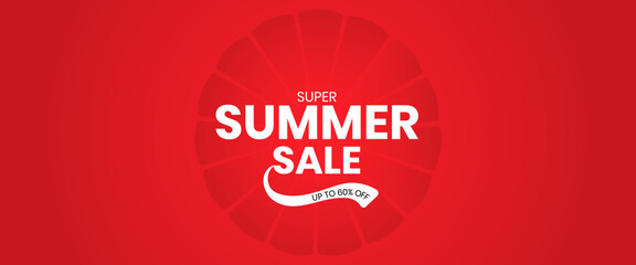 Summer sale Colorful background. Summer sale creative ads. Summer sale design for banner, poster 3D Illustration